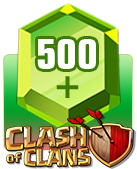 خرید 500 جم کلش اف کلنز