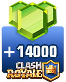خرید 14000 جم کلش رویال