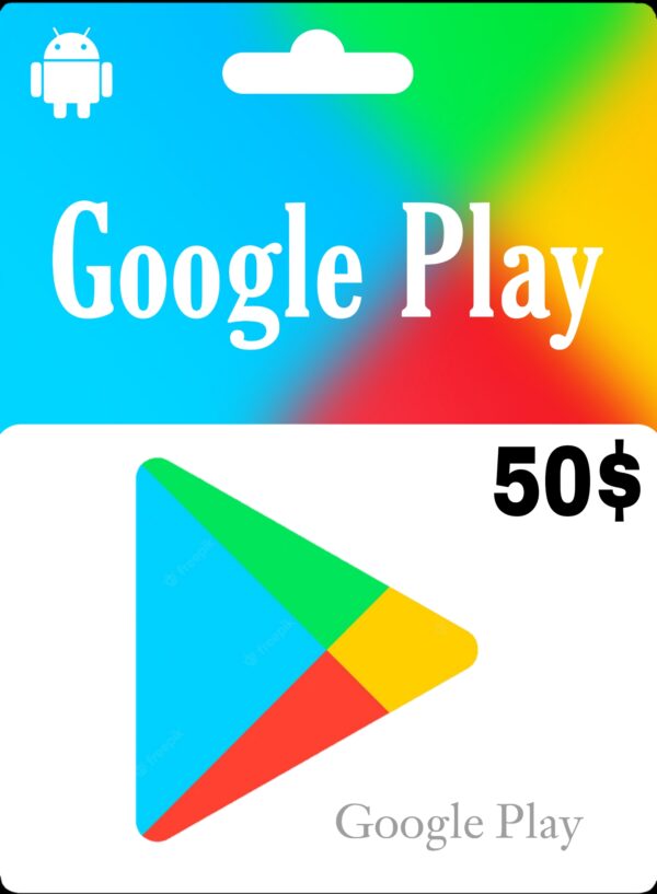 گیفت کارت 50 دلاری گوگل پلی آمریکا