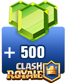 خرید 500 جم کلش رویال