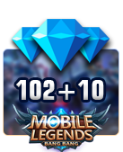 خرید 102+10 الماس موبایل لجندز